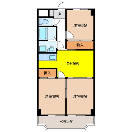 ソシエ２００２の物件間取画像